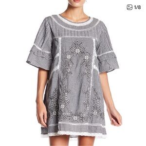 Free People Black and White Dress